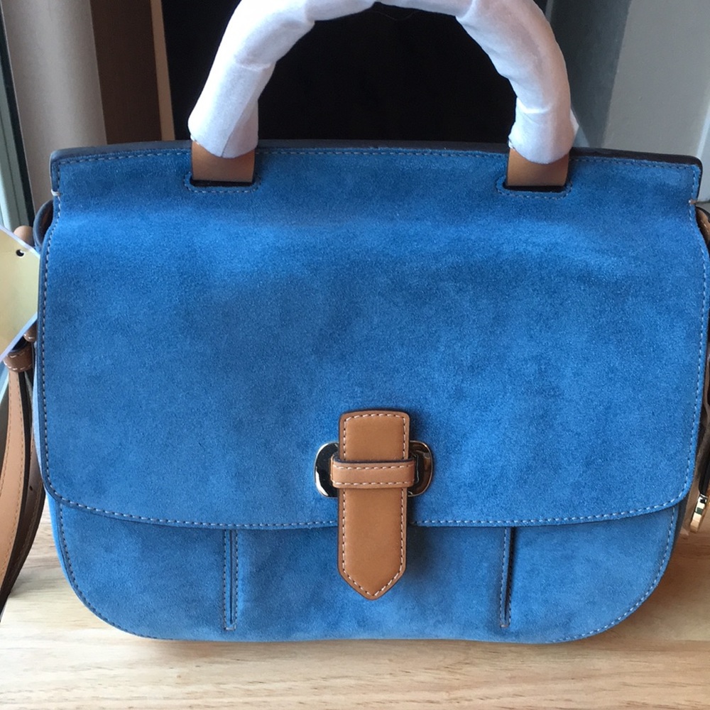 Michael Kors Blue Suede Purse